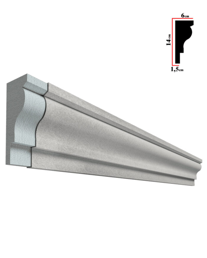 Ancadrament decorativ fereastra, D-2200, 200x14x6cm