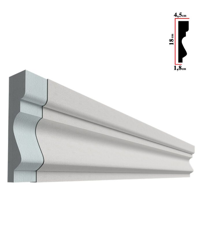 Ancadrament decorativ fereastra, S-1220, 200x18x4.5cm