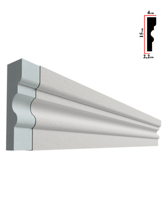 Ancadrament decorativ fereastra, S-1290, 200x15x4cm