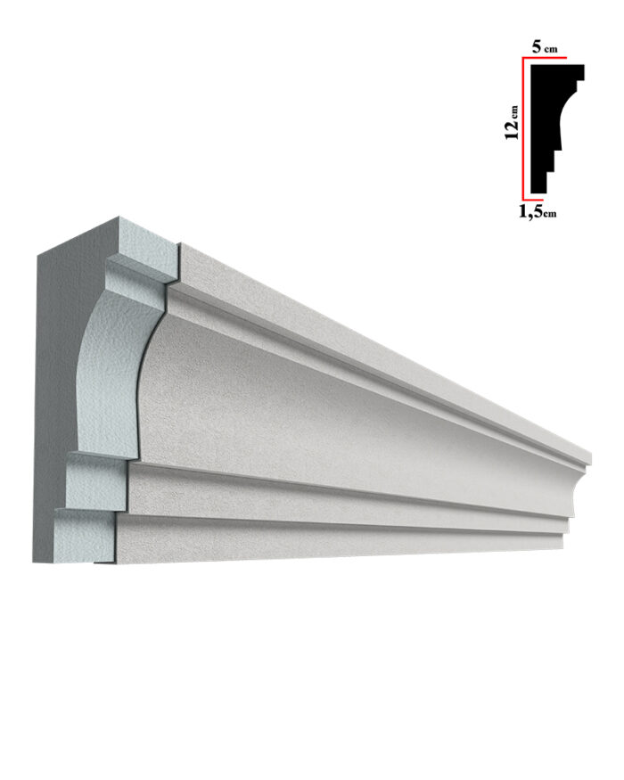 Ancadrament decorativ fereastra, S-1540, 200x12x5cm