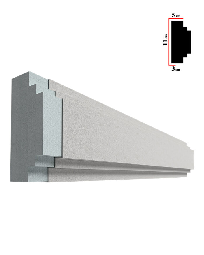 Ancadrament decorativ fereastra, S-1570, 200x11x5cm