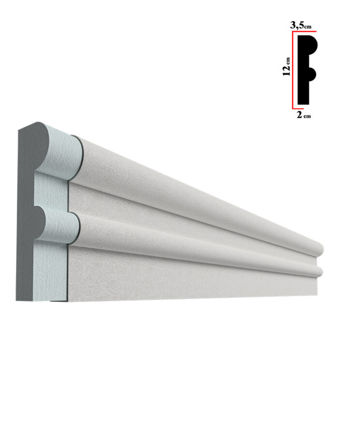 Ancadrament decorativ fereastra, S-1630, 200x12x3.5cm