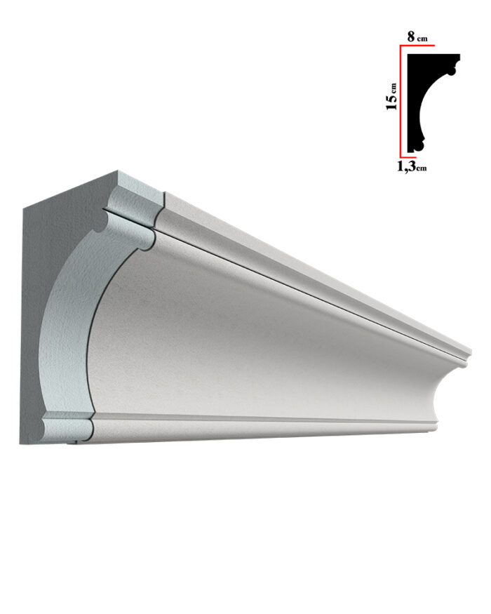 Ancadrament decorativ fereastra, S-1640, 200x15x8cm