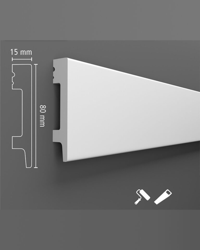 Plinta decorativa din polimer dur, D-310, 240x8x1.5cm