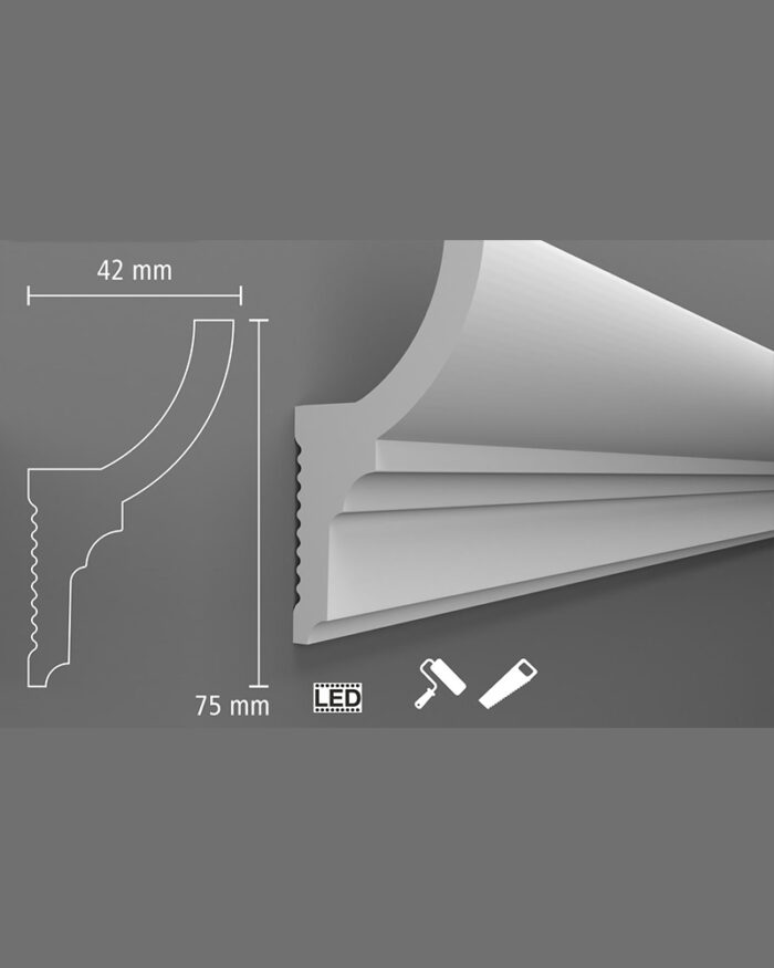 Brau duropolimer LED, D-202, 240x7.5x4.2cm