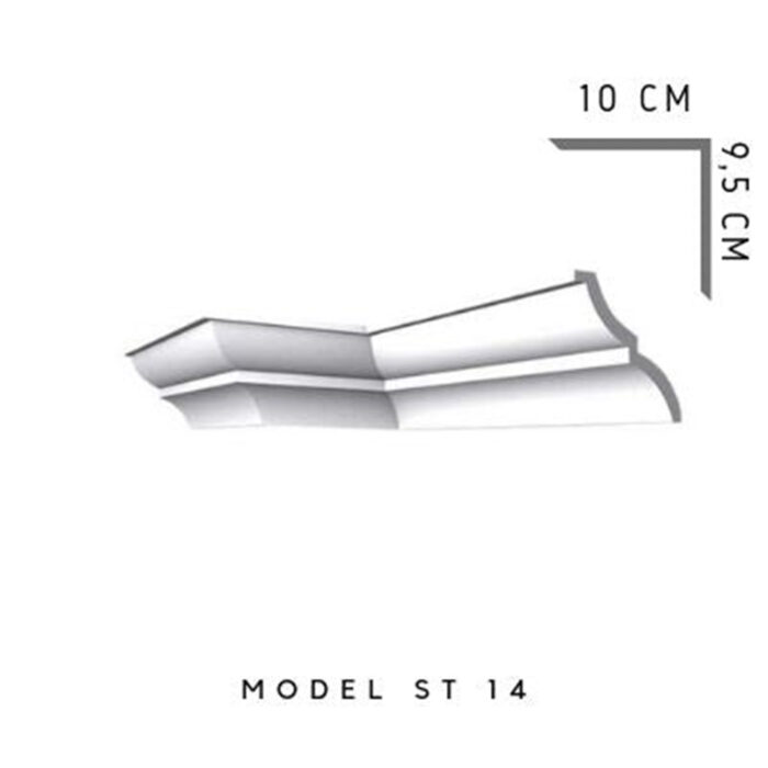 Cornisa tavan, ST-14, 200x10x9.5cm